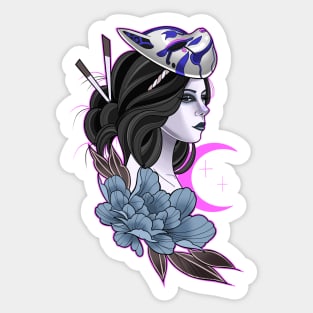 Luna Kitsune Sticker